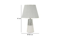 Viola Bordslampa 41cm Vit/Silver