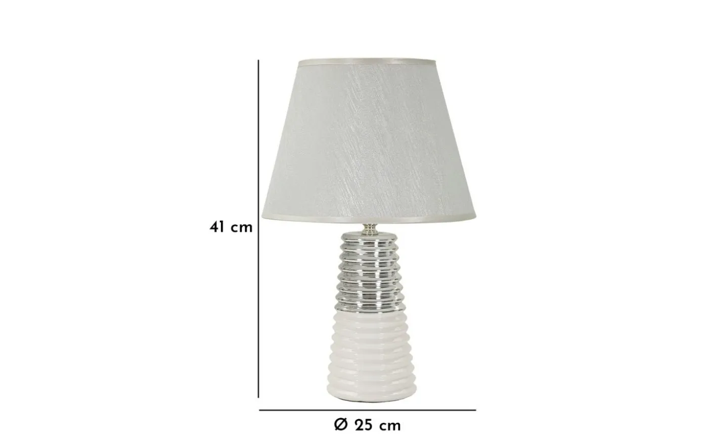 Viola Bordslampa 41cm Vit/Silver