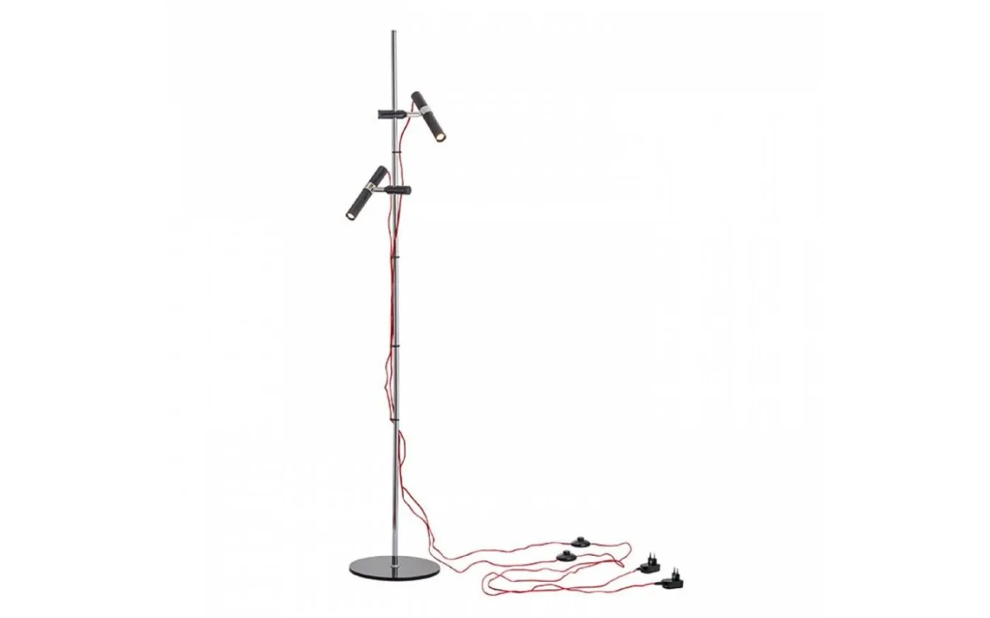 Viper Golvlampa 151cm Svart/Krom LED 2x3W 3000K