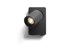 Voltera Vägglampa med USB Svart