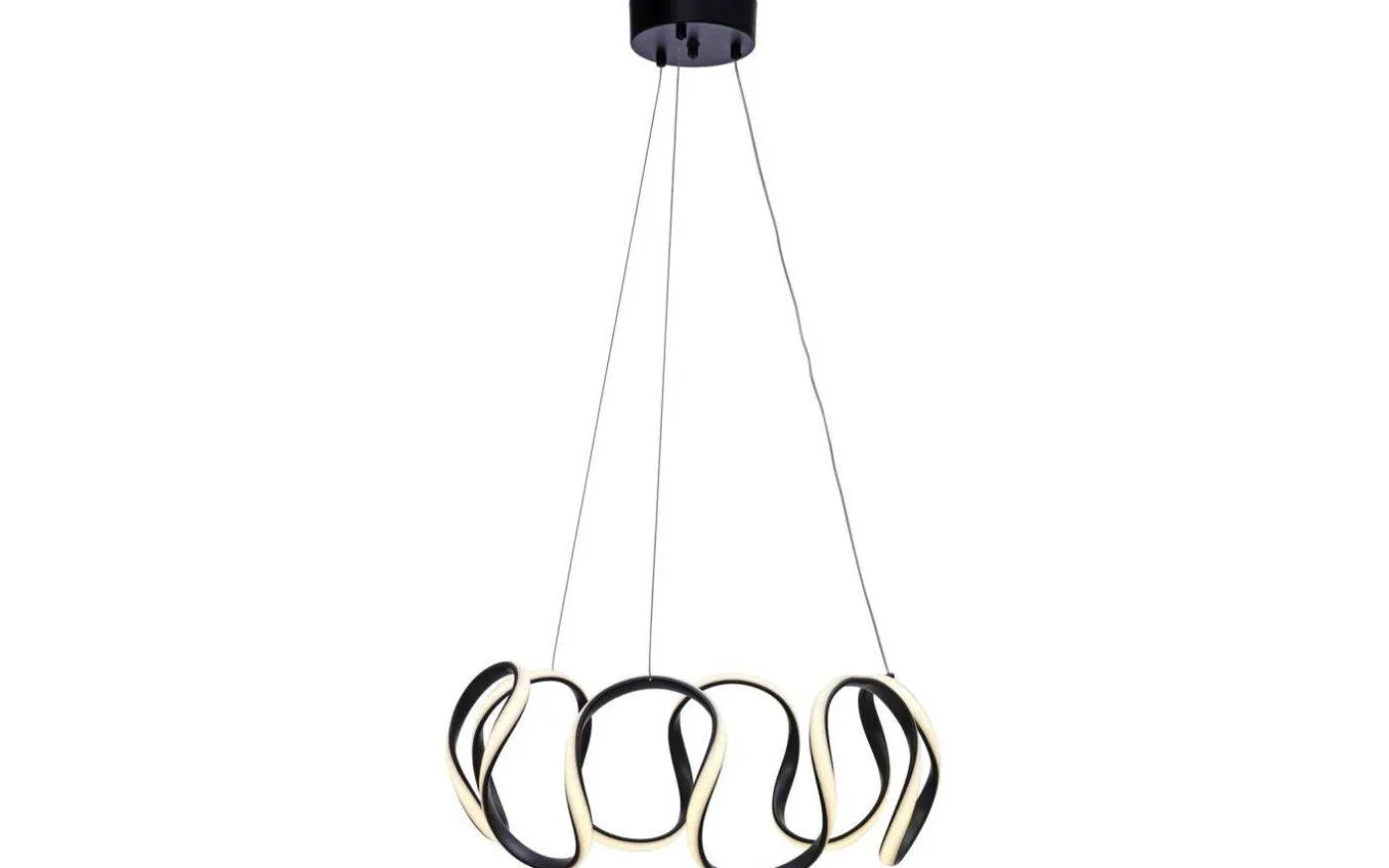 Wave Taklampa 55cm 3-steg DIM Svart