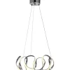 Wave Taklampa 55cm 3-Steg DIM Krom