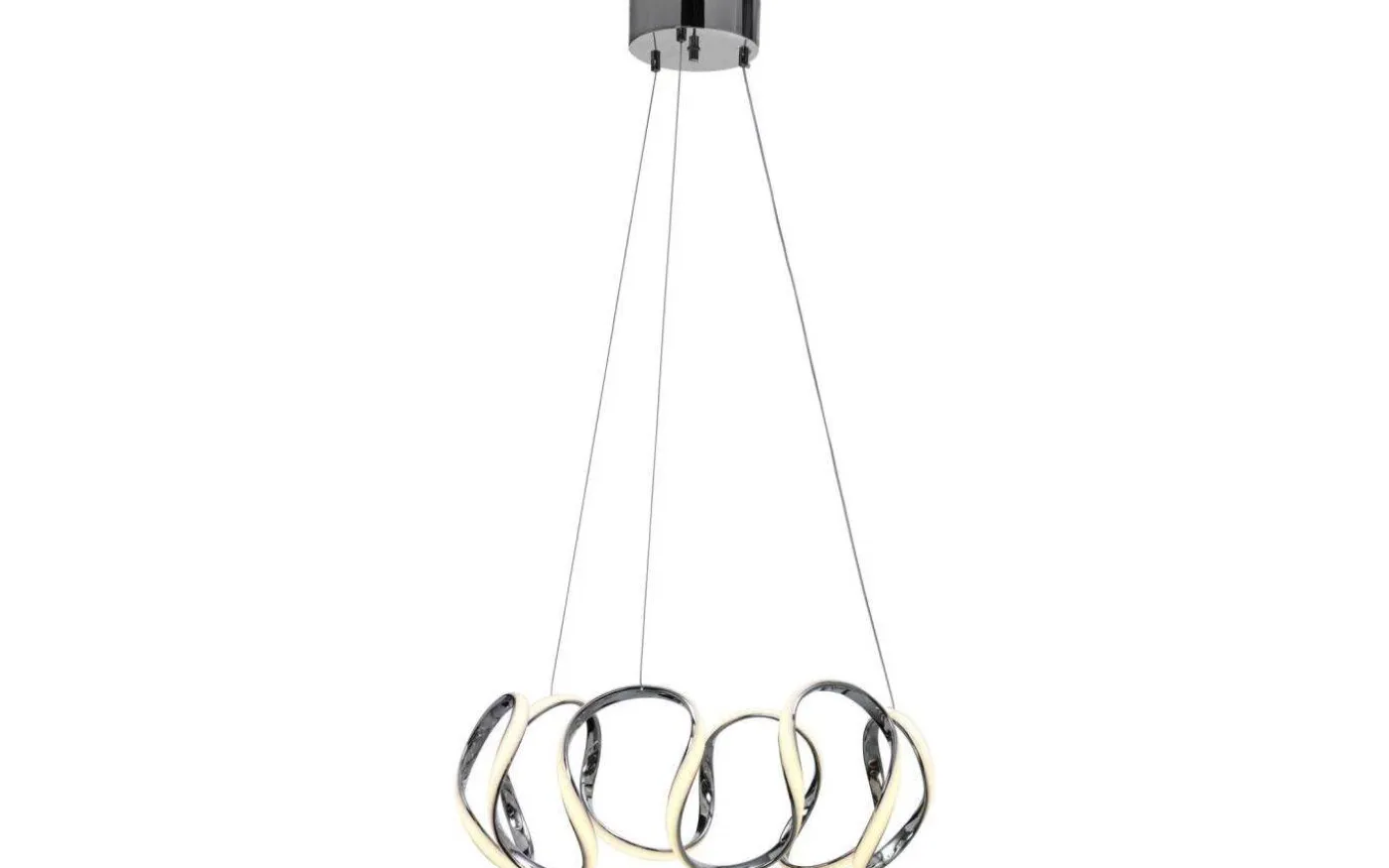 Wave Taklampa 55cm 3-Steg DIM Krom