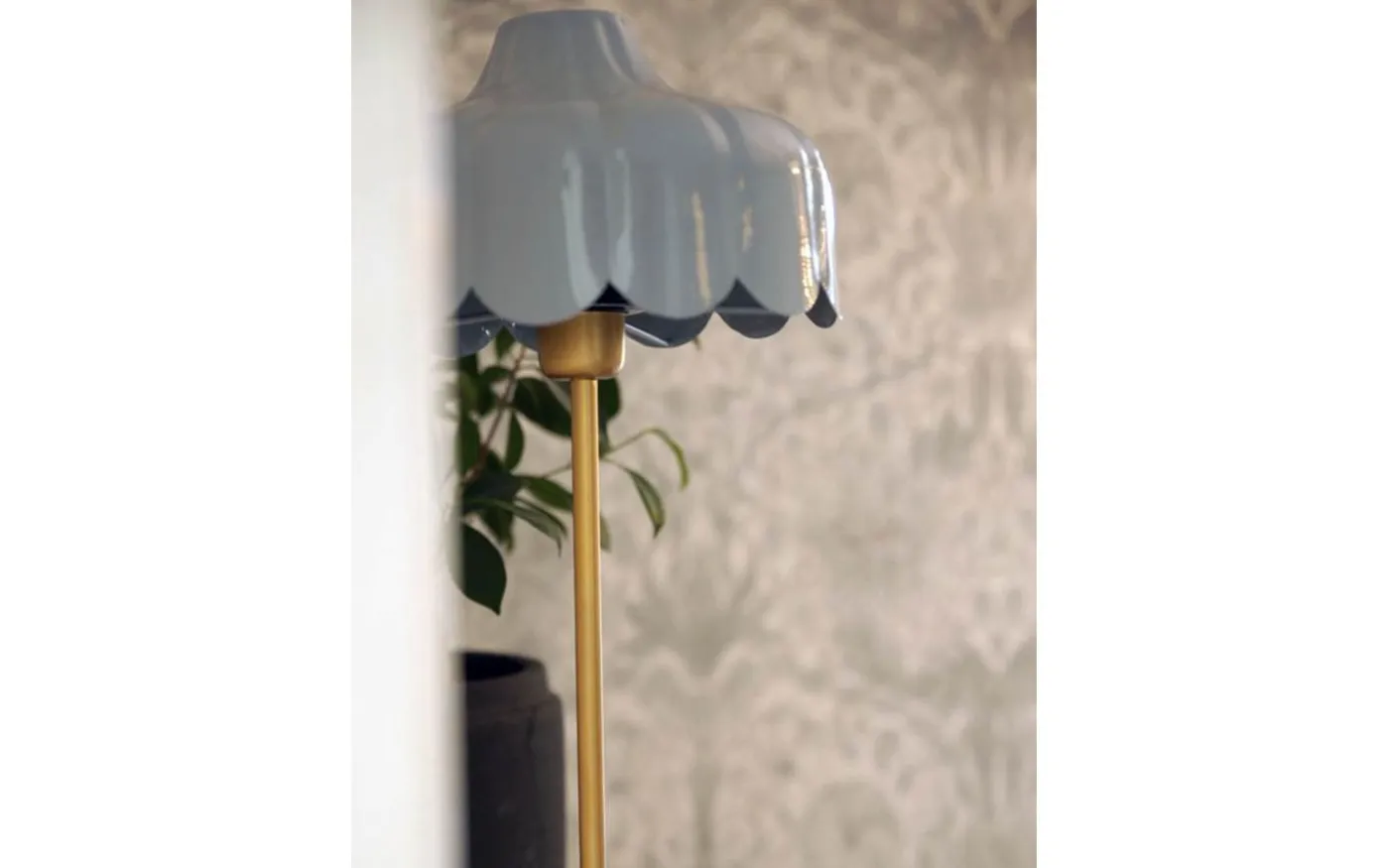 Wells Bordslampa 50cm Denim/Guld
