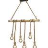 Wilma Takpendel 6xE27 brun/bambu