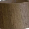 Wood Lampskärm Låg Ø32cm Brun