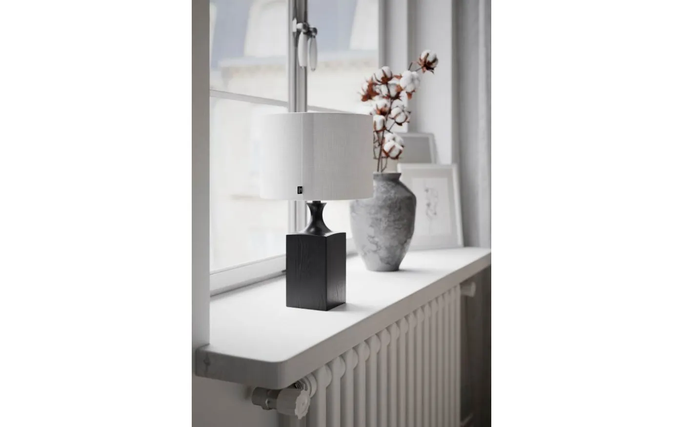 Woody Bordslampa 41cm Svart/Vit