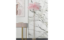 Yoga Golvlampa Palm 160cm Rosa/Guld