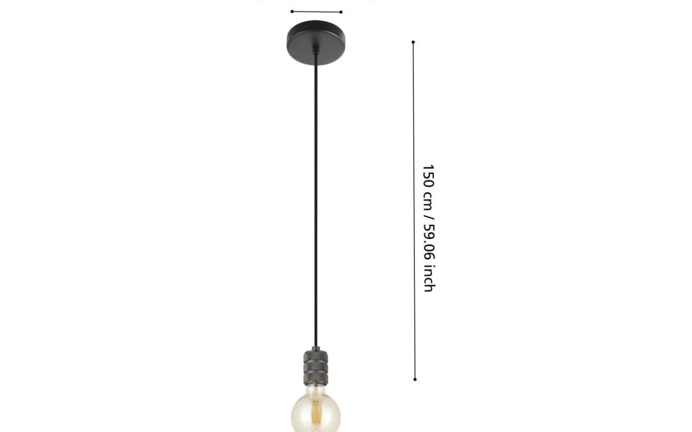 Yorth Fönsterlampa 5cm Svart