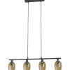 Zabalea Taklampa 79cm Svart/Bärnsten