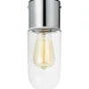 Zen Taklampa Badrum IP44 Krom/Klar