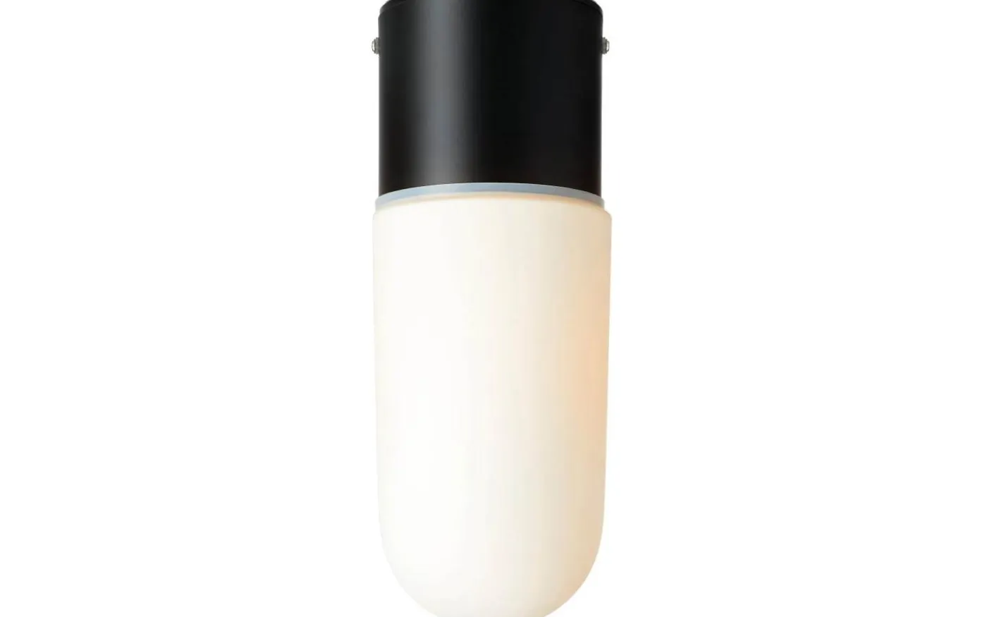 Zen Taklampa Badrum IP44 Svart/Opal
