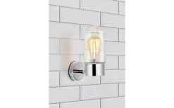 Zen Vägglampa Badrum Krom/Klar IP44