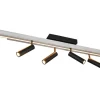 Zeno Spotlight LED 6-delat borstat aluminium/mattsvart
