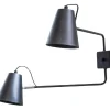 Zenzi 2 Vägglampa Svart