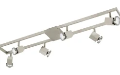 Zeraco Takspotlight 94cm GU10 LED 3000K 6x4,6W Nickel