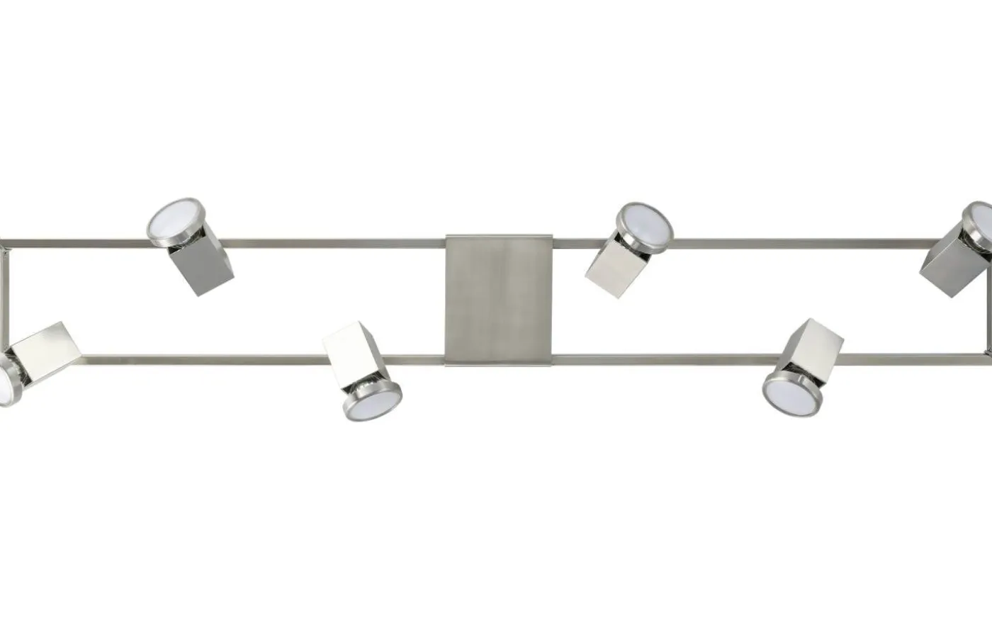 Zeraco Takspotlight 94cm GU10 LED 3000K 6x4,6W Nickel