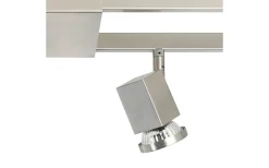 Zeraco Takspotlight 94cm GU10 LED 3000K 6x4,6W Nickel