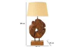 Zero Bordslampa 69cm Teak