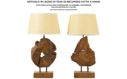 Zero Bordslampa 69cm Teak