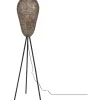 Ziva Golvlampa E27 mattsvart/gammalmässing