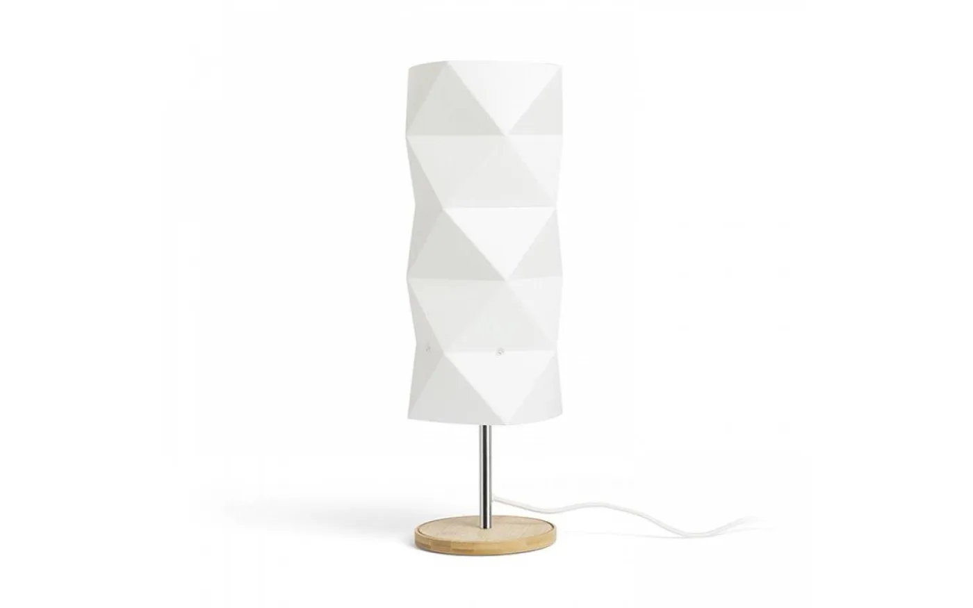 Zumba Bordslampa 47cm Vit/Trä/Krom