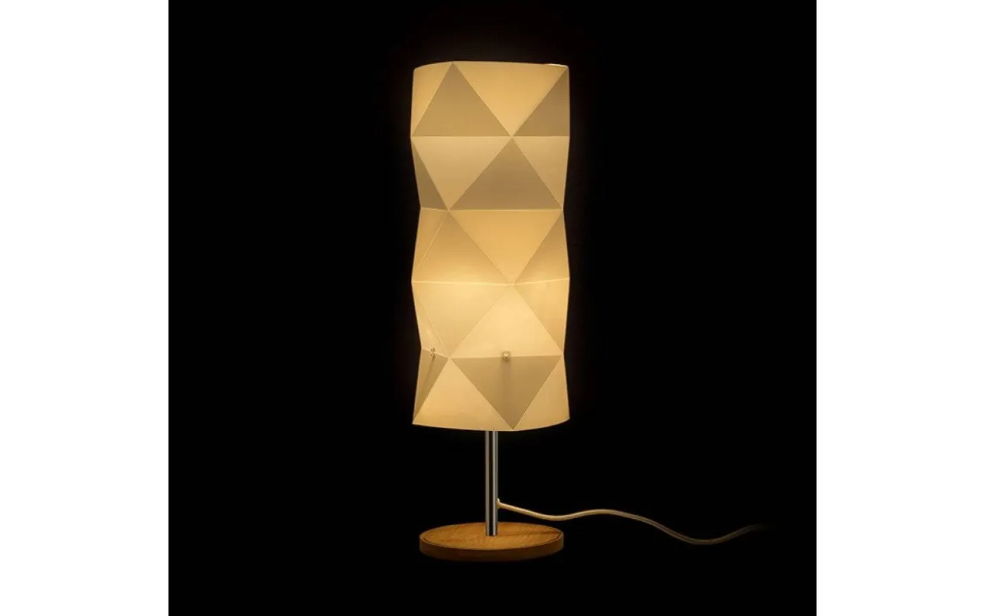 Zumba Bordslampa 47cm Vit/Trä/Krom