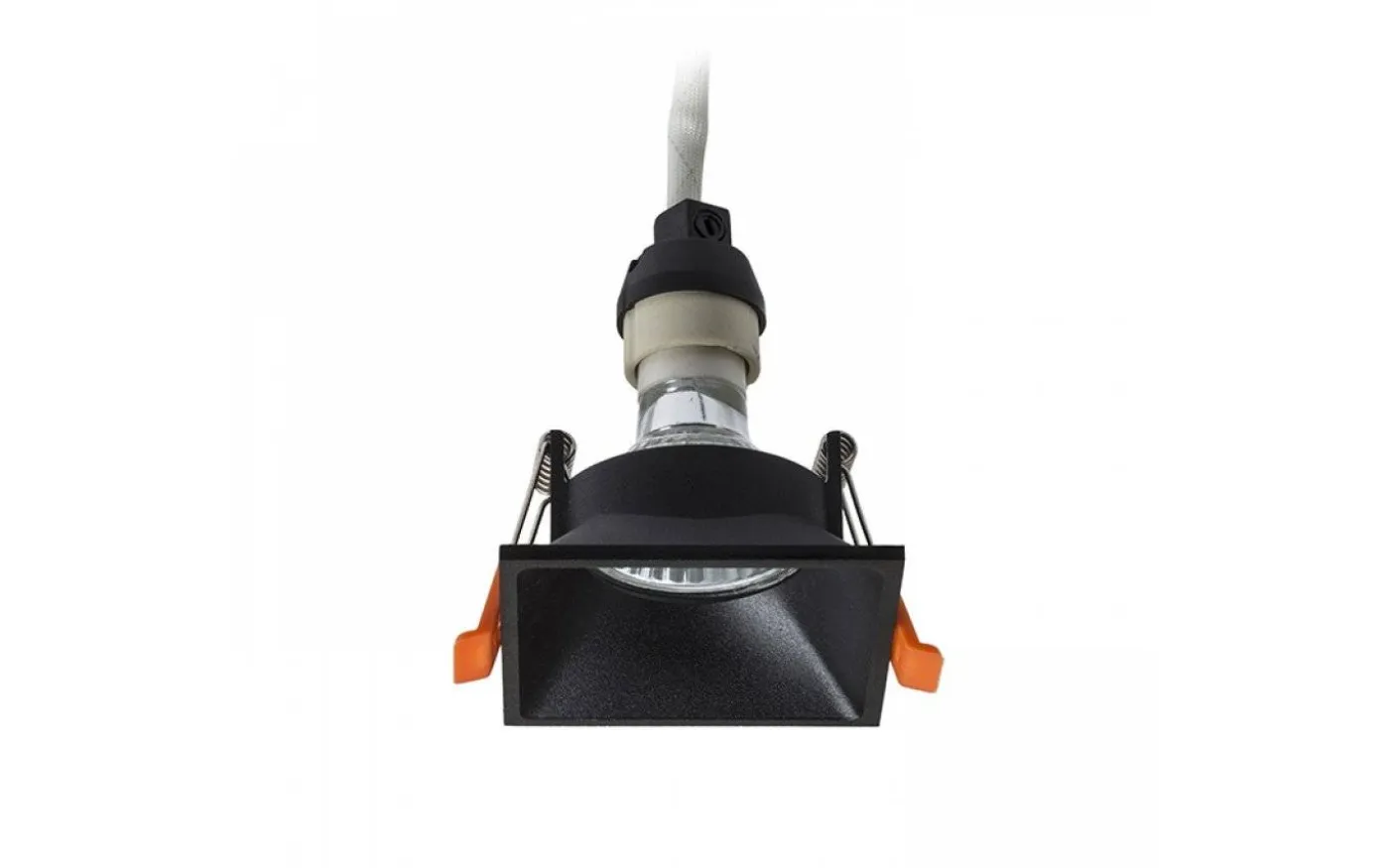 Zuri Sq Infälld Spotlight Svart GU10