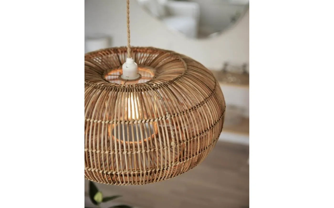 Zuri Taklampa 51cm Natur