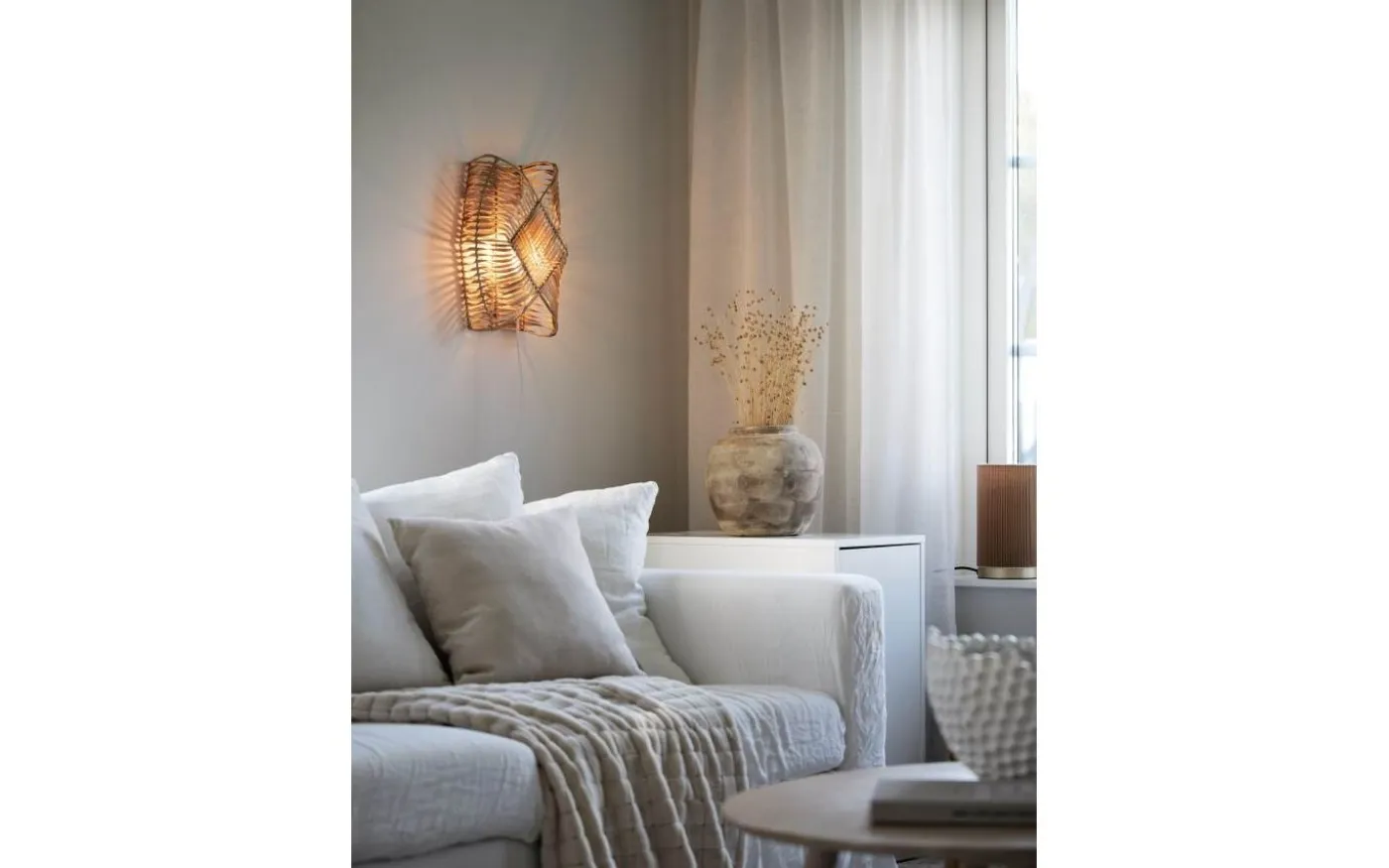 Zyla Vägglampa 36cm Natur