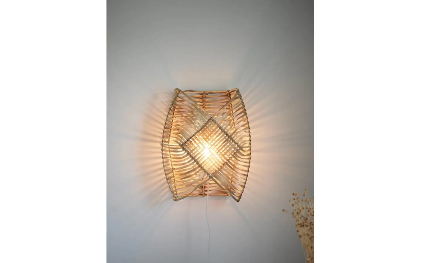 Zyla Vägglampa 36cm Natur